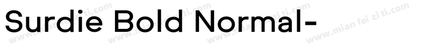 Surdie Bold Normal字体转换